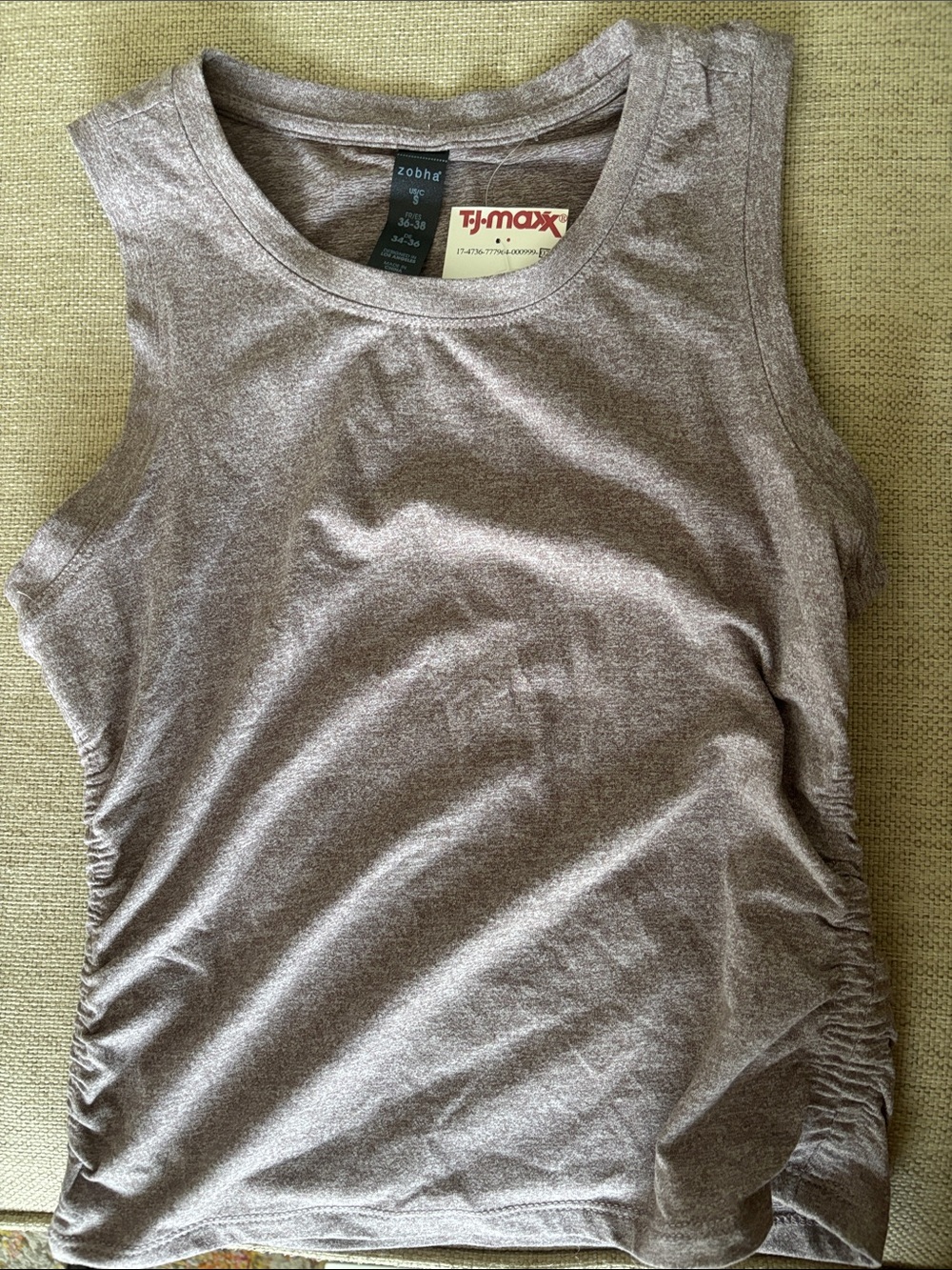 New Women’s Taupe Activewear Top